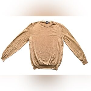 Hugo Boss men’s 100% Virgin Wool Crew Neck
Sweater Tan Size XL